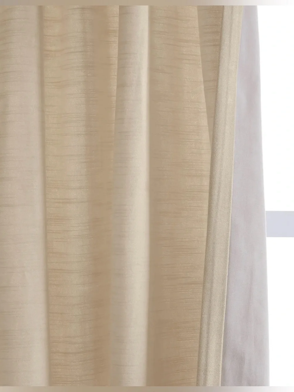 NWOT Quince Luster Velvet Curtain - Single Panel, 48 X 96 (Champagne)